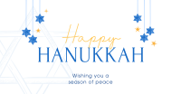 Simple Hanukkah Greeting Facebook ad Image Preview