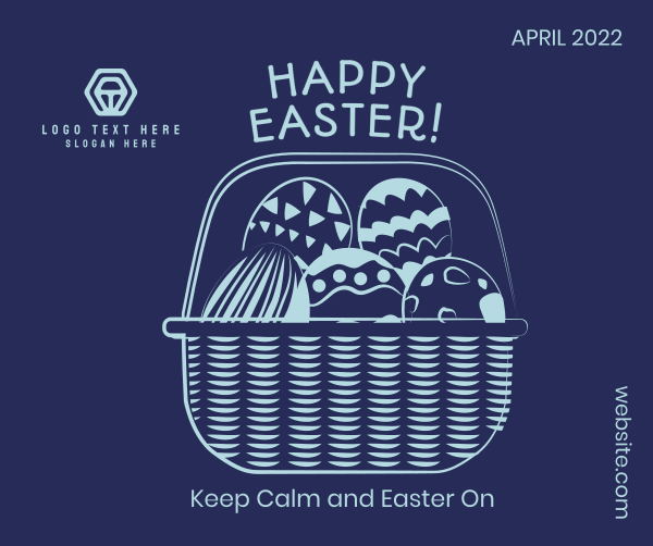 Easter Basket Facebook Post Design Image Preview