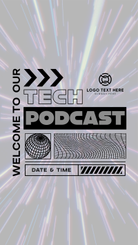 Futuristic Tech Podcast Instagram reel Image Preview