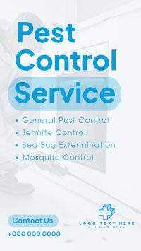 Minimalist Pest Control Instagram Reel Design