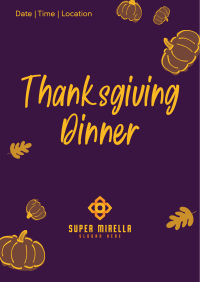 Thanksgiving Dinner Poster Image Preview