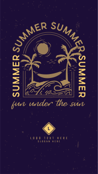 Summer Beach Badge Instagram reel Image Preview