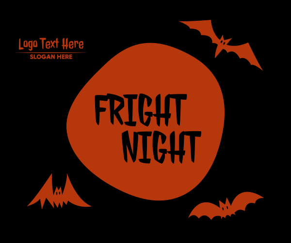 Fright Night Bats Facebook Post Design Image Preview