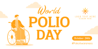 Fight Against Polio Twitter Post Design