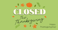 Closed for Thanksgiving Facebook ad Image Preview