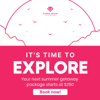 Summer Getaway Instagram Post Design