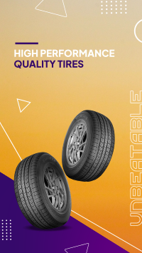 High Quality Tires Instagram Story Design