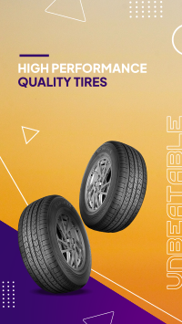 High Quality Tires Instagram story Image Preview
