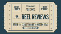 Reel Reviews YouTube Banner Design