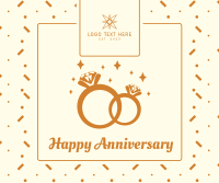 Wedding Anniversary Rings Facebook post Image Preview