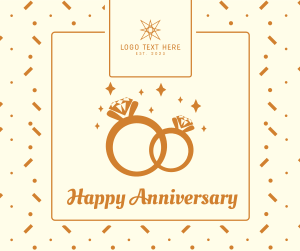 Wedding Anniversary Rings Facebook post Image Preview