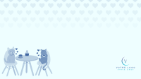 Pet Cafe Valentine Zoom background Image Preview