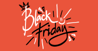 Black Friday Doodles Facebook Ad Design