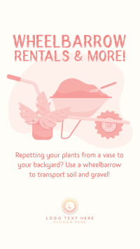 Wheelbarrow Rentals Instagram story Image Preview
