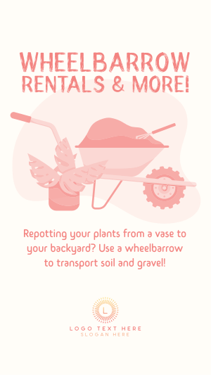 Wheelbarrow Rentals Instagram story Image Preview