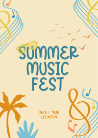 Fun Summer Playlist Poster Design