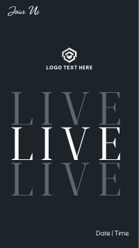 Simple Live Announcement Facebook story Image Preview