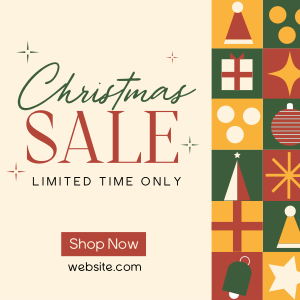 Christmas Holiday Shopping  Sale Instagram post Image Preview