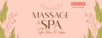Floral Massage Facebook Cover Design