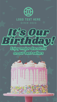 It's Our Birthday Doodles Facebook story Image Preview