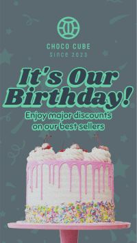 It's Our Birthday Doodles Facebook story Image Preview
