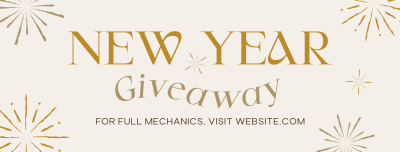 New Year Giveaway Facebook cover Image Preview