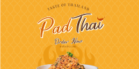 Authentic Pad Thai Twitter Post Design