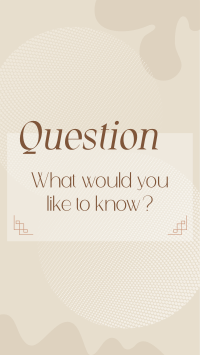 Generic ask me anything Facebook Story Design