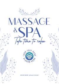 Floral Massage Flyer Image Preview