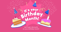 It's your Birthday Month Facebook Ad Design