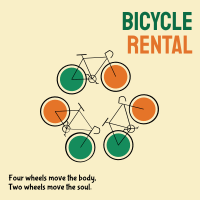 Bicycle Rental Instagram Post Design