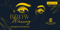 Eyebrow Waxing Service Twitter Post Design