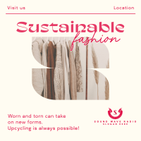 Elegant Minimalist Sustainable Fashion Instagram Post Design