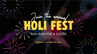 Holi Fest Fun Run Facebook event cover Image Preview
