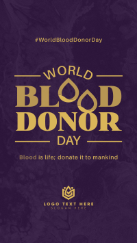 World Blood Donor Badge Facebook story Image Preview