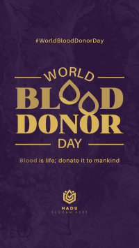 World Blood Donor Badge Facebook story Image Preview