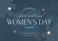 Women's Day Celebration Postcard Image Preview