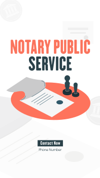 Notary Stamp Instagram Story Design