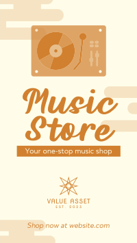 Premium Music Store Instagram Reel Image Preview