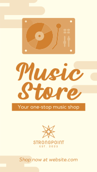 Premium Music Store Instagram Reel Design