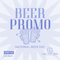 Beers And Cheers Instagram Post Design