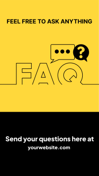 FAQs Outline Facebook Story Design