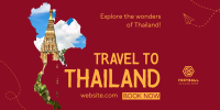 Explore Thailand Twitter Post Design
