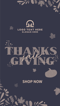 Thanksgiving Autumn Sale Instagram Story Design
