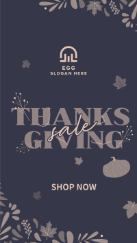 Thanksgiving Autumn Sale Instagram story Image Preview