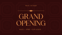 Vintage Grand Opening Facebook Event Cover Image Preview