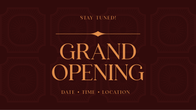 Vintage Grand Opening Facebook event cover Image Preview