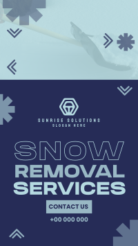 Snowy Snow Removal Instagram Reel Image Preview