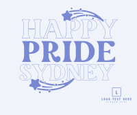 Happy Pride Text Facebook post Image Preview