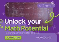 Math Professional Tutor Postcard Preview